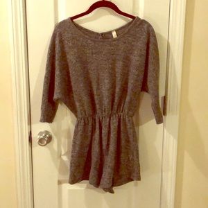 Primi Gray Fleece Romper